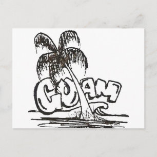 guam b&w briefkaart