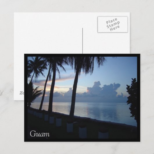 Guam Beach Park Sunset Briefkaart (Voorkant / Achterkant)