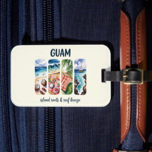 Guam – Eilandwortels en rif bries Bagagelabel