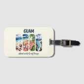 Guam – Eilandwortels en rif bries Bagagelabel (Voorkant (horizontaal))