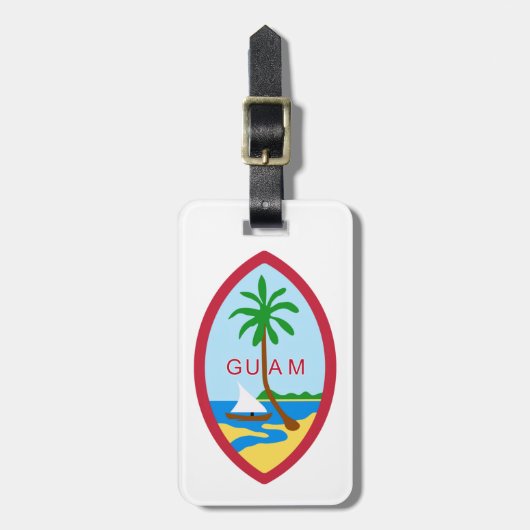 GUAM - embleem/vlag/wapen/symbool Bagagelabel (Voorkant verticaal)