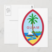 GUAM - embleem/vlag/wapen/symbool Briefkaart (Voorkant / Achterkant)