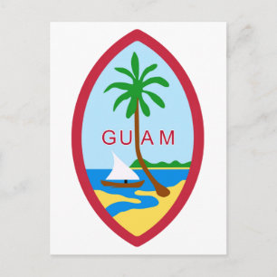 GUAM - embleem/vlag/wapen/symbool Briefkaart