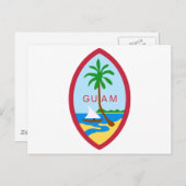 GUAM - embleem/vlag/wapen/symbool Briefkaart (Voorkant / Achterkant)