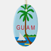 GUAM - embleem/vlag/wapen/symbool Keramisch Ornament (Rechts)