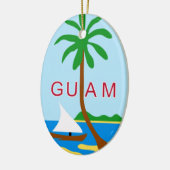 GUAM - embleem/vlag/wapen/symbool Keramisch Ornament (Links)
