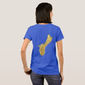 Guam Flag and Map Dk T-Shirt (Achterkant volledig)