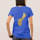 Guam Flag and Map Dk T-Shirt (Achterkant)