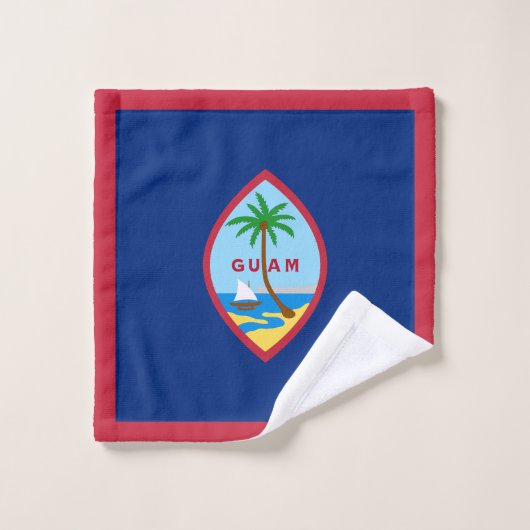 Guam Flag Bad Handdoek (Wasdoekje)