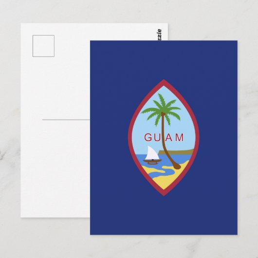 Guam Flag Briefkaart (Voorkant / Achterkant)