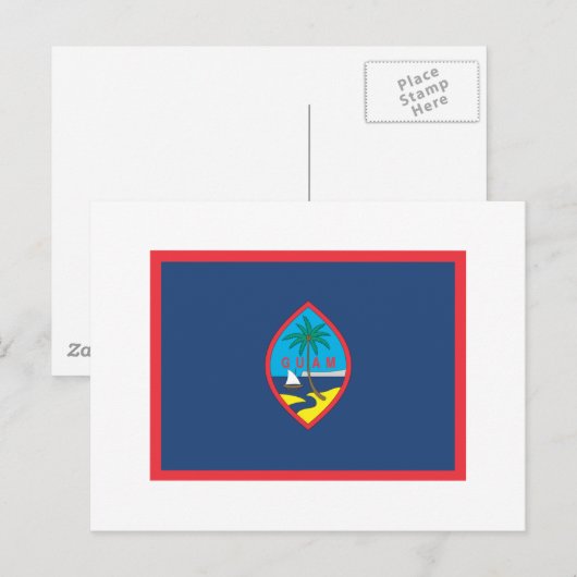 GUAM FLAG BRIEFKAART (Voorkant / Achterkant)