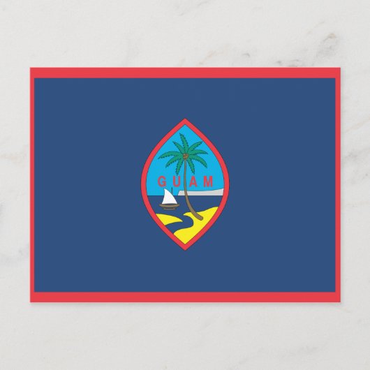 GUAM FLAG BRIEFKAART (Voorkant)