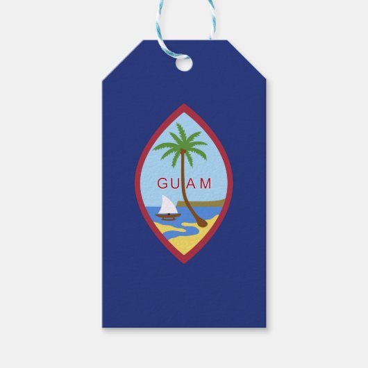 Guam Flag Cadeaulabel (Voorkant)