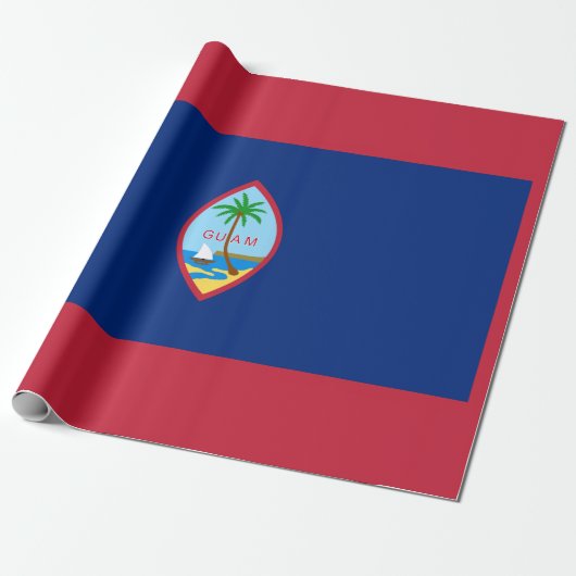 Guam Flag Cadeaupapier (Uitgerold)