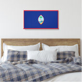 Guam Flag Canvas Afdruk (Insitu (Slaapkamer))