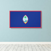 Guam Flag Canvas Afdruk (Insitu (Houten vloer))