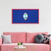 Guam Flag Canvas Afdruk (Insitu (Woonkamer))