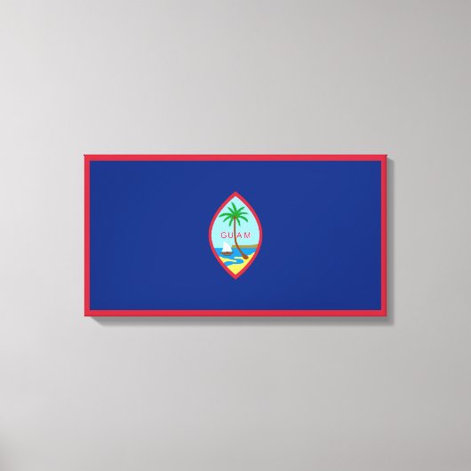 Guam Flag Canvas Afdruk (Voorkant)