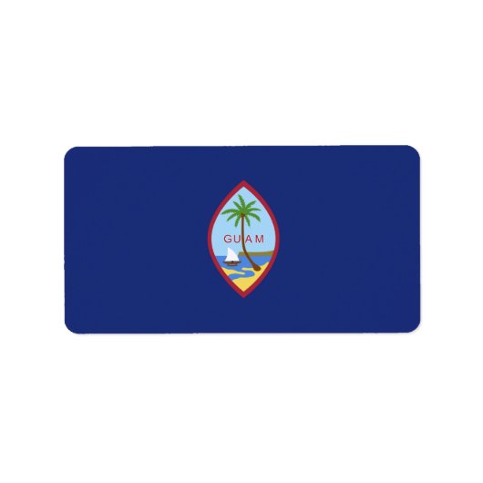 Guam Flag Etiket (Voorkant)