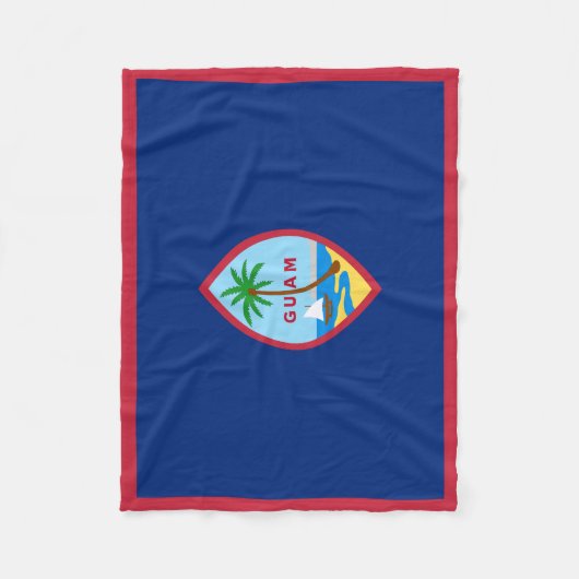 Guam Flag Fleece Deken (Voorkant)