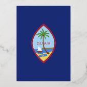 Guam Flag Folie Uitnodiging (Voorkant)