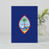 Guam Flag Folie Uitnodiging (Staand Voorkant)