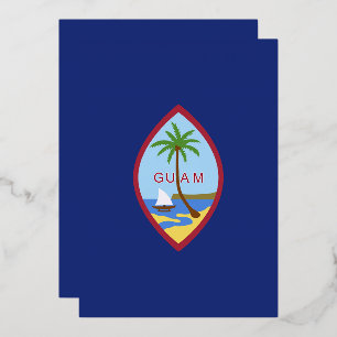 Guam Flag Folie Uitnodiging