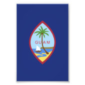 Guam Flag Foto Afdruk (Voorkant)