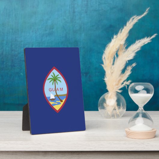 Guam Flag Fotoplaat (Zijkant)