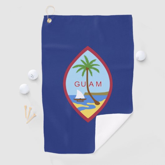 Guam Flag Golfhanddoek (Insitu)
