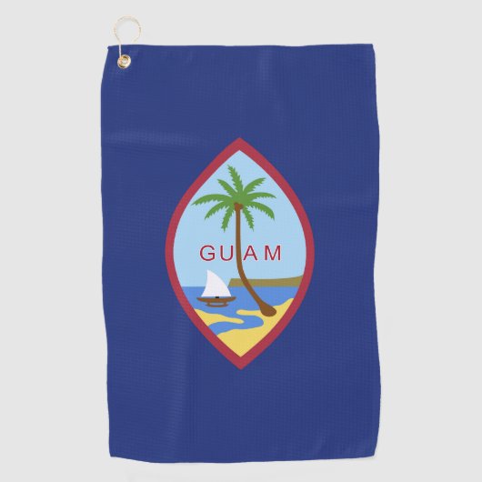 Guam Flag Golfhanddoek (Voorkant)