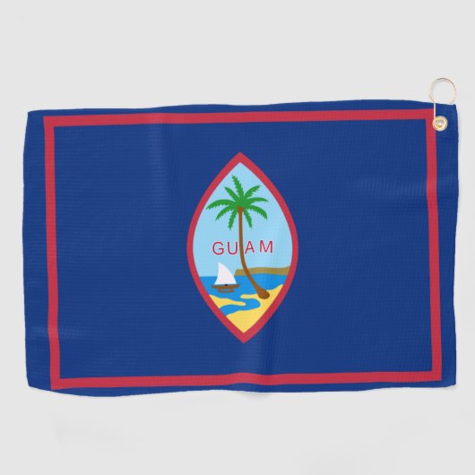 Guam Flag Golfhanddoek (Horizontaal)