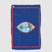 Guam Flag Golfhanddoek (Voorkant)
