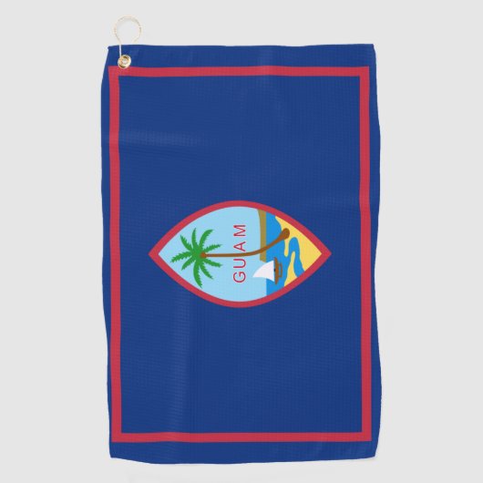 Guam Flag Golfhanddoek (Voorkant)