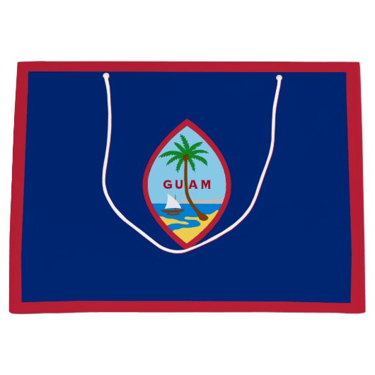 Guam Flag Groot Cadeauzakje (Voorkant)