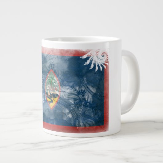 Guam Flag Grote Koffiekop (Voorkant rechts)