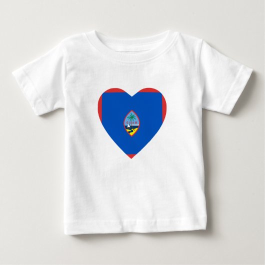 Guam Flag Hart T-shirt (Voorkant)