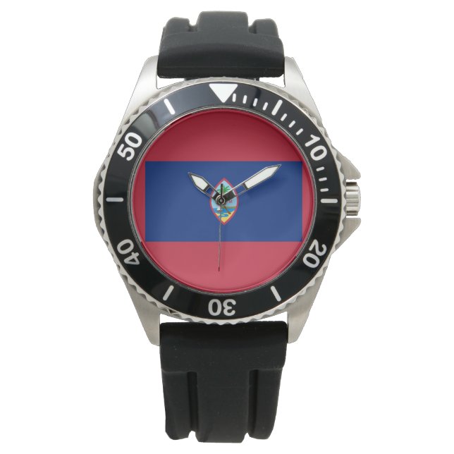 Guam Flag Horloge (Voorkant)