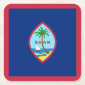 Guam Flag Kartonnen Onderzetters (Voorkant)