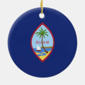 Guam Flag Keramisch Ornament (Achterkant)