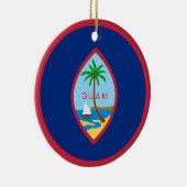 Guam Flag Keramisch Ornament (Rechts)