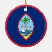 Guam Flag Keramisch Ornament (Voorkant)