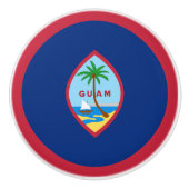Guam Flag Keramische Knop (Voorkant)