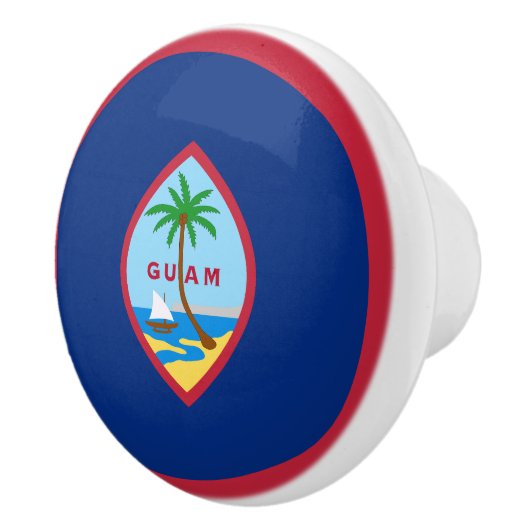 Guam Flag Keramische Knop (Rechts)