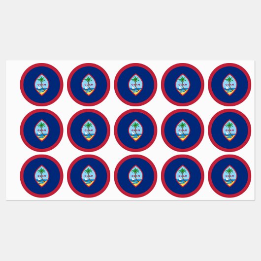 Guam Flag Labels (Vel)