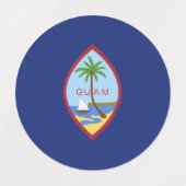 Guam Flag Labels (Design 1)