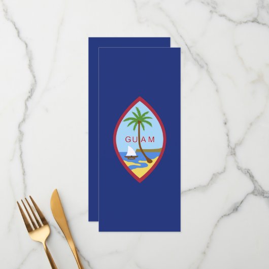 Guam Flag Menu (Voorkant / Achterkant in situ)