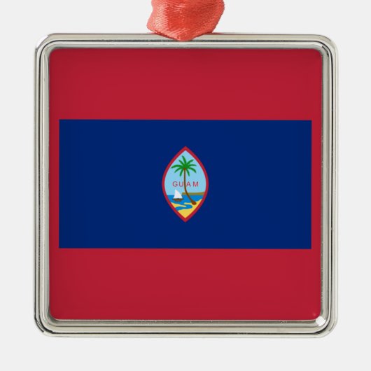 Guam Flag Metalen Ornament (Voorkant)