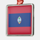 Guam Flag Metalen Ornament (Links)