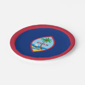 Guam Flag Papieren Bordje (Gekanteld)